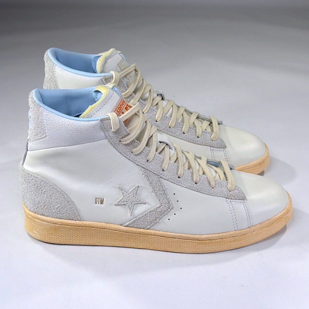 NEW Converse Pro Leather Hi Sneakers M 10.5 W 12 White‎ Chase the Drip PJ Tucker